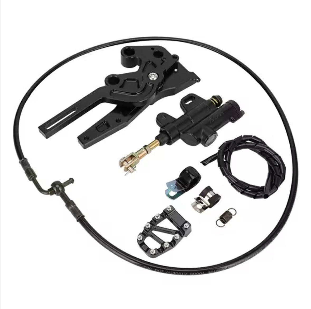 Rear Hydraulic Foot Brake Caliper Pedal Lever Kit Dirt E-Bike For Surron Sur-Ron Lightbee Light Bee X S Segway X160 Motorcycle