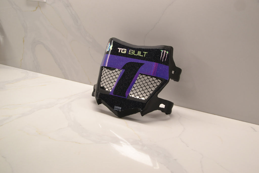 "MotoCutz" Vented Front Number Plate