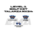 Talaria Mx3/4 level 1 titanium bolt kit