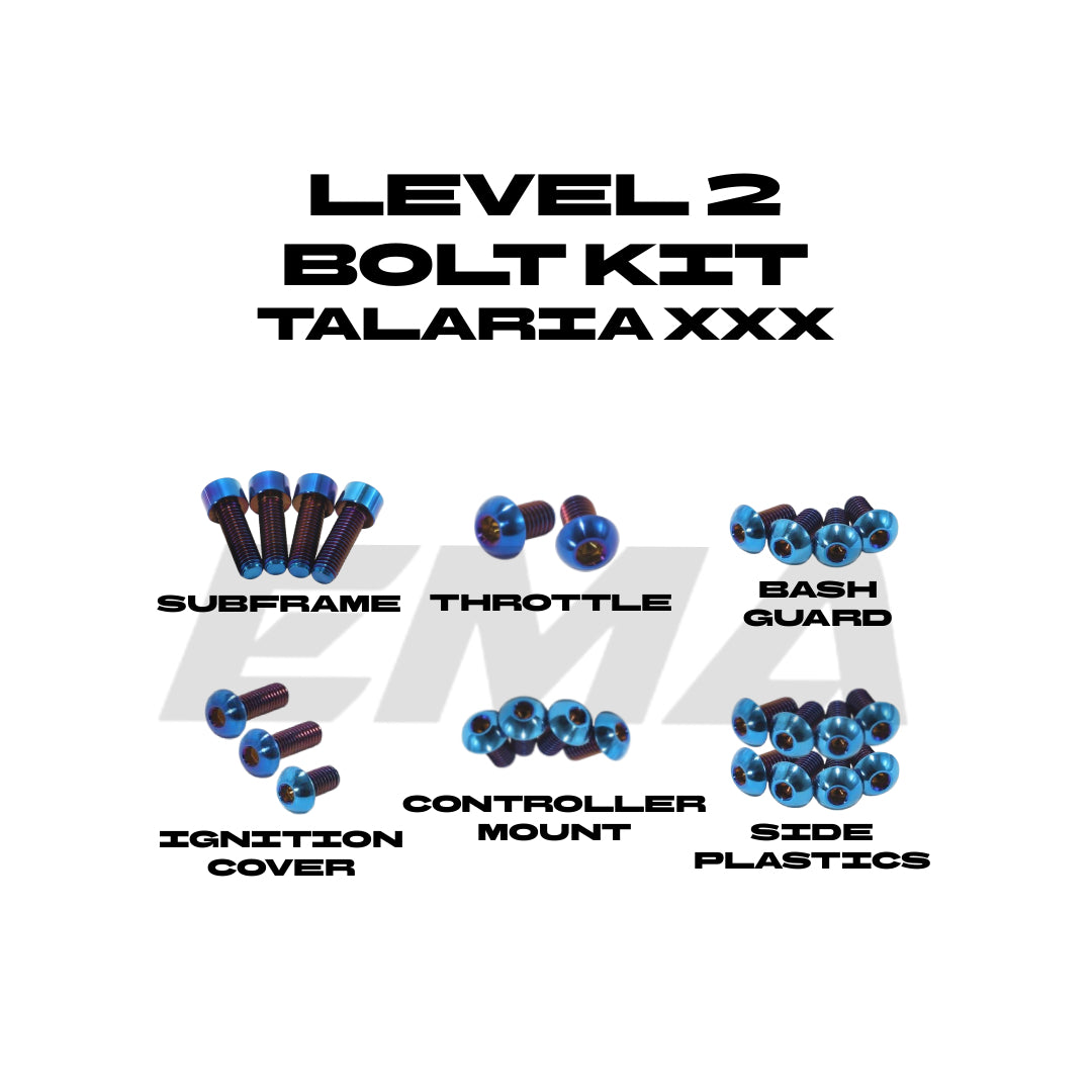 Talaria XXX level 2 titanium bolt kit